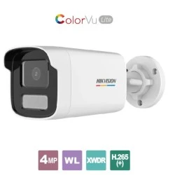 Δικτυακή κάμερα Bullet 4MP ColorVu Lite Hikvision 1/3”, σταθερός φακός 4mm με έγχρωμη εικόνα ημέρα - νύχτα εμβέλεια έως 50m
