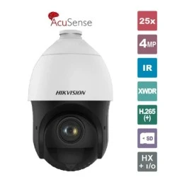 Δικτυακή κάμερα IR Speed Dome Hikvision με ανάλυση εικόνας 4MP AcuSense οπτικό zoom 25x  εμβέλειας ως 100m IP66