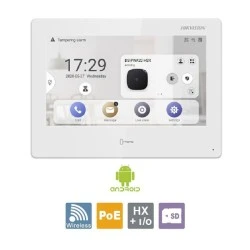 Hikvision μόνιτορ θυροτηλεόρασης για 10 Διαμερίσματα  DS-KH9310-WTE1(B) 7'' οθόνη αφής ανάλυσης 1024x600 ισχυρός επεξεργαστής