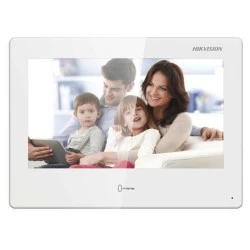 Hikvision μόνιτορ θυροτηλεόρασης για 10 Διαμερίσματα  DS-KH9310-WTE1(B) 7'' οθόνη αφής ανάλυσης 1024x600 ισχυρός επεξεργαστής