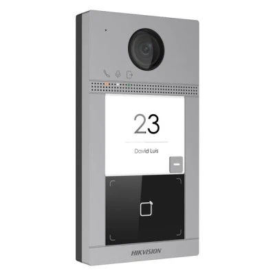 Δικτυακή (IP) μπουτονιέρα εισόδου Hikvision DS-KV8113-WME1(C )για επίτοιχη τοποθέτηση 1 μπουτόν κλήσης & έχρωμη κάμερα HD 1080p & Wifi