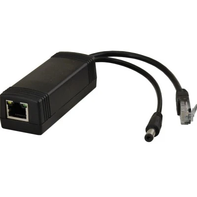 PoE splitter με μετασχηματιστή απομόνωση PULSAR SP-POE12 είσοδος RJ-45 για σύνδεση με PoE switch / PoE Injector έξοδος RJ-45 Ethernet