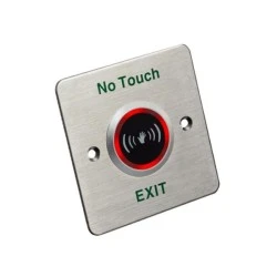 Ανέπαφο (no touch) μπουτόν εξόδου HIKVISION DS-K7P03/T  (NO/NC/COM), με πλαίσιο αλουμινίου