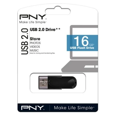 Stick USB PNY FD16GATT4-EF 16GB 2.0 16GB με ταχύτητα εγγραφής έως και 8MB/s Stick USB PNY FD16GATT4-EF 16GB 2.0 16GB με ταχύτητα εγγραφής έως και 8MB/s