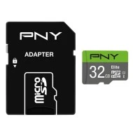 Κάρτα μνήμης microSDHC P-SDU32GU185GW-GE Class 10 UHS-I U1 32GB έως & 100 MB/s με αντάπτορα SD