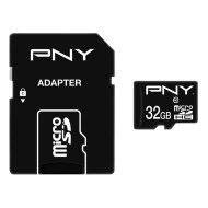 Κάρτα μνήμης microSDHC P-SDU32G10PPL-GE Class 10 UHS-I U1 32GB έως & 100 MB/s με αντάπτορα SD