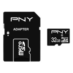 Κάρτα μνήμης microSDHC P-SDU32G10PPL-GE Class 10 UHS-I U1 32GB έως & 100 MB/s με αντάπτορα SD