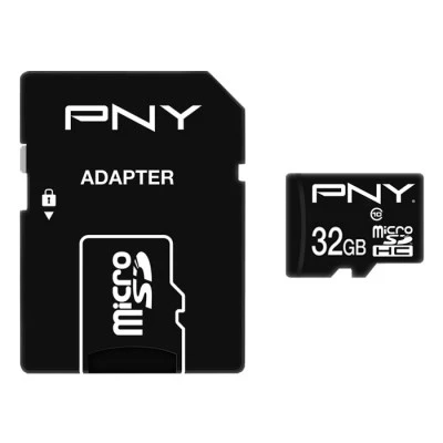 Κάρτα μνήμης microSDHC P-SDU32G10PPL-GE Class 10 UHS-I U1 32GB έως & 100 MB/s με αντάπτορα SD