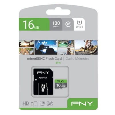Κάρτα μνήμης microSDHC Class 10 UHS-I U1 16GB έως και 100 MB/s με αντάπτορα SD Κάρτα μνήμης microSDHC Class 10 UHS-I U1 16GB έως και 100 MB/s με αντάπτορα SD