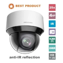 Δικτυακή κάμερα mini IR Speed Dome Hikvision 4MP οπτικό zoom 25x εμβέλειας ως 50m με οριζόντια κίνηση 360° IP66