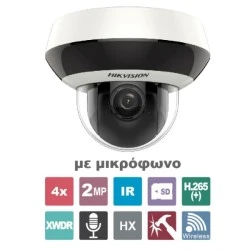 Ασύρματη – ενσύρματη δικτυακή μικροσκοπική κάμερα IR Speed Dome 2MP HIKVISION DS-2DE2A204IW-DE3/W(C0)(S6)(C) IP66