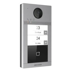 Δικτυακή (IP) μπουτονιέρα εισόδου Hikvision DS-KV8213-WME1(C) για επίτοιχη τοποθέτηση με 2 μπουτόν κλήσης μεταλλικό περίβλημα & έγχρωμη κάμερα
