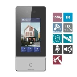  Video Intercom Face Recognition Door Station HIKVISION DS-KV9503-WBE1 οθόνη αφής 4.3’’ ανάλυσης 800x480, δύο έγχρωμες κάμερες HD 1080p