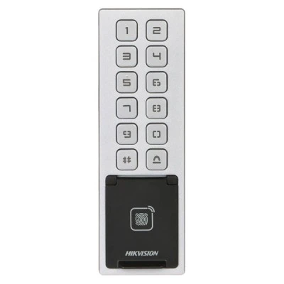 Αυτόνομο τερματικό ελέγχου πρόσβασης Hikvision DS-K1T805MBFWX πληκτρολόγιο, optical fingerprint module & αναγνώστη καρτών proximity