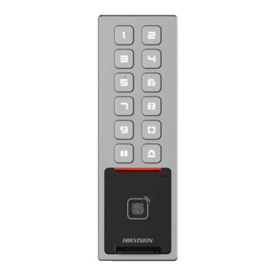 Αυτόνομο τερματικό ελέγχου πρόσβασης Hikvision DS-K1T805MBFWX πληκτρολόγιο, optical fingerprint module & αναγνώστη καρτών proximity
