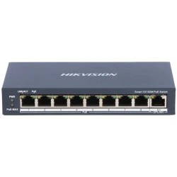 Smart Ethernet 9 port Switch με 8 θύρες x 100 PoE+ 30W (συνολικά 60W max για όλες τις πόρτες) + 1 x UPLINK 1000