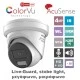 Δικτυακή κάμερα Turret 4MP Hikvision Smart Hybrid Light ColorVu Live-Guard μεγάλο αισθητήριο 1/1.8ʺ & σταθερός ευρυγώνιος φακός confocal 2.8mm 
