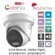 Δικτυακή κάμερα Turret 8MP (4K) Hikvision Smart Hybrid Light ColorVu Live-Guard, μεγάλο αισθητήριο 1/1.8ʺ σταθερός ευρυγώνιος φακός 2.8mm 