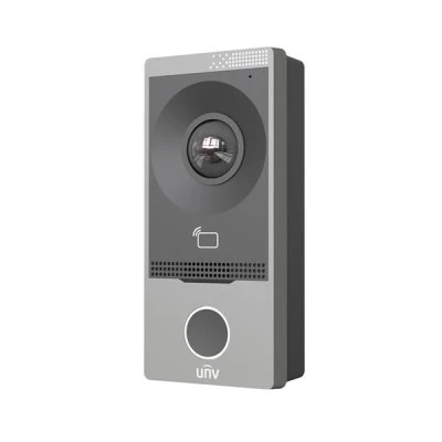  Δικτυακή (IP) μπουτονιέρα εισόδου (Villa Door Station) UNIVIEW OEU-201S-HMK-W για επίτοιχη ή χωνευτή τοποθέτηση με 1 μπουτόν κλήσης