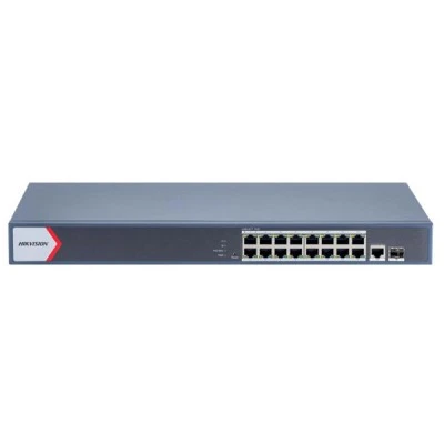 Smart Managed Ethernet Hikvision DS-3E1518P-EI V2 18 port Gigabit Switch, 16 x 1000 PoE+ 30W