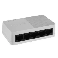Ethernet Switch plug & play HIkvision DS-3E0105D-O 5 x 10/100 1 Gbps Switching Capacity με πλαστικό περίβλημα & επιτραπέζια ή επίτοιχη τοποθέτηση