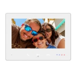 Μόνιτορ θυροτηλεόρασης Hikvision DS-KH7300EY-TE2/White 2 καλωδίων HD Apartment με οθόνη αφής (touch) 7"& ανάλυση 1024x600