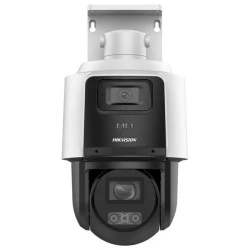 Διπλή δικτυακή κάμερα TandemVu Hikvision μια σταθερή πανοραμική κάμερα 4MP & μια κινητή (ptz) 4MP με εμβέλεια 30m IP66