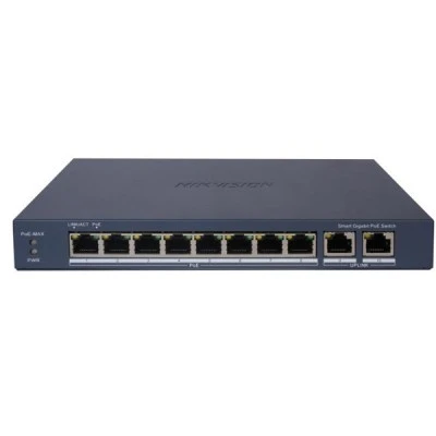 Smart Managed Ethernet Hikvision DS-3E1510P-EIV2 10 port Gigabit Switch, 8 x 1000 PoE+ 30W Smart Managed Ethernet Hikvision DS-3E1510P-EIV2 10 port Gigabit Switch, 8 x 1000 PoE+ 30W