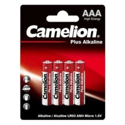 Μπαταρίες αλκαλικές AAA Camelion Plus Alkaline 1.5V LR03BP4 σε συσκευασία 4 τεμαχίων