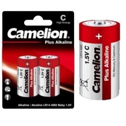 Μπαταρίες αλκαλικές C Camelion Plus Alkaline 1.5V LR14-BP2 σε συσκευασία 2 τεμαχίων
