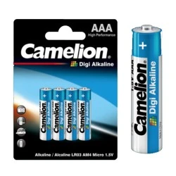 Μπαταρίες αλκαλικές AAA Camelion Digi Alkaline ενισχυμένης χωρητικότητας 1.5V LR03-BP4DG