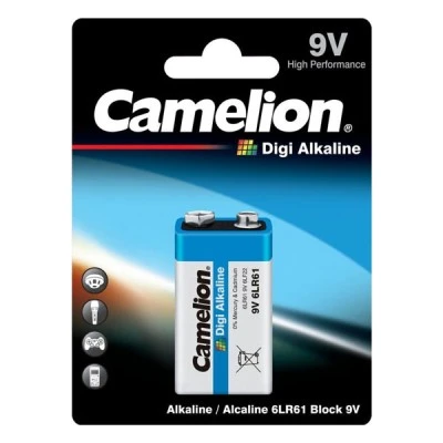Μπαταρία αλκαλική Camelion Digi Alkaline 9V ενισχυμένης χωρητικότητας 6LR61-BP1DG Μπαταρία αλκαλική Camelion Digi Alkaline 9V ενισχυμένης χωρητικότητας 6LR61-BP1DG