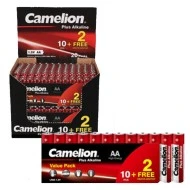 Μπαταρίες αλκαλικές ΑΑ Camelion σε συσκευασία 12 τεμαχίων Plus Alkaline 1,5V LR06 SP12 