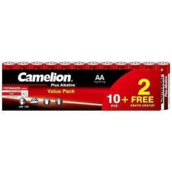 Μπαταρίες αλκαλικές ΑΑ Camelion σε συσκευασία 12 τεμαχίων Plus Alkaline 1,5V LR06 SP12 