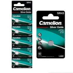 Μπαταρία Camelion Silver Oxide SR43-Bp5 G12/386 1.55V μεγάλης διάρκειας σε blister