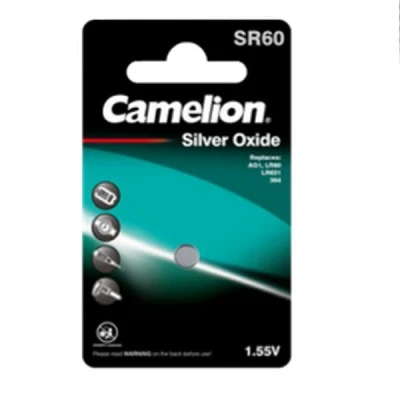 Μπαταρία Silver Oxide SR60 Camelion 1,55V μεγάλης διάρκειας συσκευασία 5 τεμαχίων