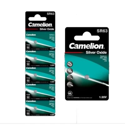 Μπαταρία Silver Oxide SR63 Camelion 1,55V μεγάλης διάρκειας G0/379 κατάλληλη για ρολόγια & συσκευές
