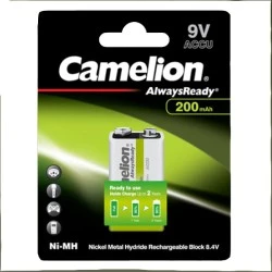 Μπαταρία επαναφορτιζόμενη Camelion Always Ready - έτοιμη προς χρήση 9V Camelion Nh9V200Ar-Bp1