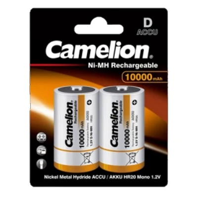 Μπαταρίες επαναφορτιζόμενες D Nh-D10000-Bp2 Camelion 1.2V 10000Mah σε συσκευασία 2 τεμαχίων Μπαταρίες επαναφορτιζόμενες D Nh-D10000-Bp2 Camelion 1.2V 10000Mah σε συσκευασία 2 τεμαχίων