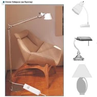 Dimmer καλωδίου ενδιάμεσο μαύρο Century Control, 40–150W, για όλα τα φορτία