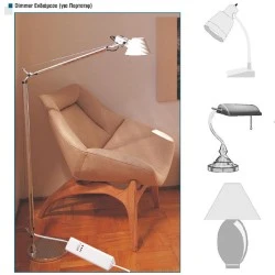 Dimmer καλωδίου ενδιάμεσο λευκό Century Control Type C, 40–150W, για όλα τα φορτία