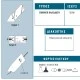 Dimmer καλωδίου ενδιάμεσο λευκό Century Control Type C, 40–150W, για όλα τα φορτία