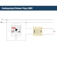 Dimmer ράγας Century Control 960R για επαγωγικά φορτία, 100–1000VA, 4 modules