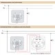 Dimmer - ροοστάτης λευκός για λάμπες LED DIMMABLE 6 - 155 Watt χωνευτός CENTURY CONTROL VAL-55