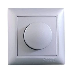 Dimmer – ροοστάτης ασημί χωνευτός Century Control VAL-55, για όλα τα φορτία, 60–600W