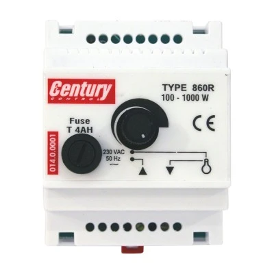 Dimmer ράγας Century Control 860R για ωμικά φορτία, 100–1000W, 4 modules