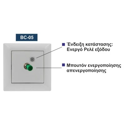 Χρονικός ελεγκτής συσκευών BC-05, 230V AC / 50Hz, 5A, με ένδειξη LED ενεργού ρελέ