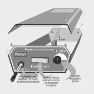 Επιτραπέζιος Dimmer Σειράς 17 για Ανεμιστήρες & Εξαεριστήρες 200–2000W , Century Control