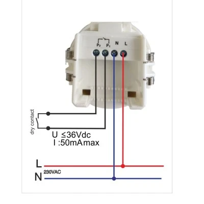 CS200 RC Αισθητήρας Ραντάρ 24GHz Millimeter Lifebeing Sensor– Ανίχνευση Μικροκίνησης για Smart Home & Smart Office (AC Dry Contact)