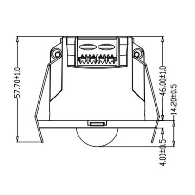 CS221D IR PIR Αισθητήρας Κίνησης 12-24VDC με Dry Contact & Ανιχνευτή Φωτός – Ιδανικός για Smart Home, Ξενοδοχεία & Γραφεία